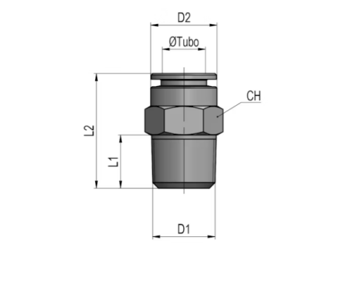 Đầu nối MA11 04 18 PTFE 
