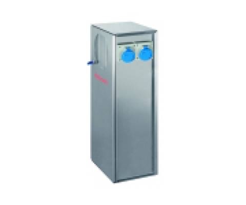 Tháp Pháp Cho Khu Cắm Trại Bằng Thép Không Gỉ AISI 316L Với 4 Ổ Cắm Cố Định 