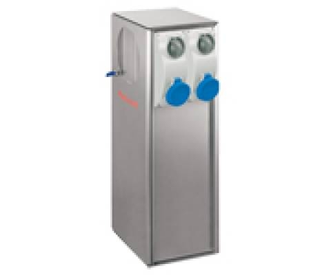 Tháp Pháo Cho Khu Cắm Trại Bằng Thép Không Gỉ AISI 316L Với 4 Ổ Cắm Liên Động 